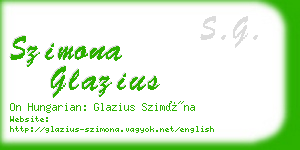 szimona glazius business card